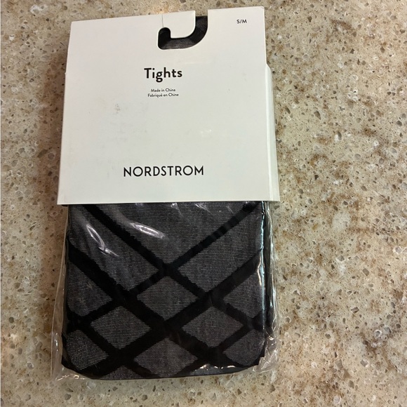 Nordstrom Accessories - NWT Nordstrom Black Criss Cross Tights Size S/M